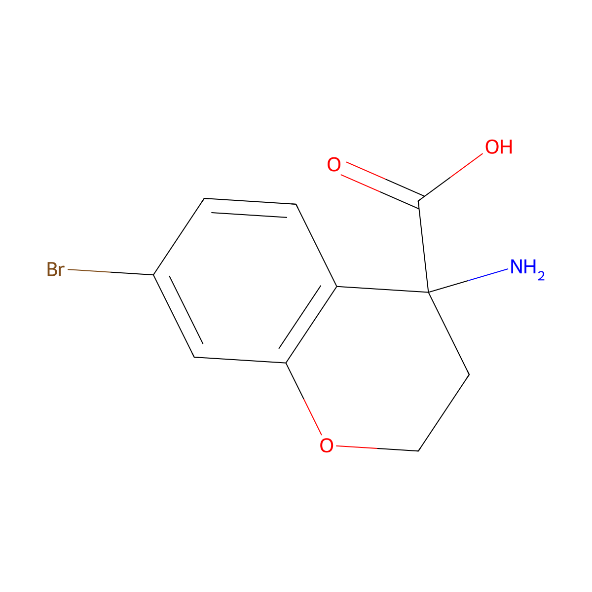 4-Amino-7-bromochromane-4-carboxylic acid molecular structure, CAS 1216153-21-7