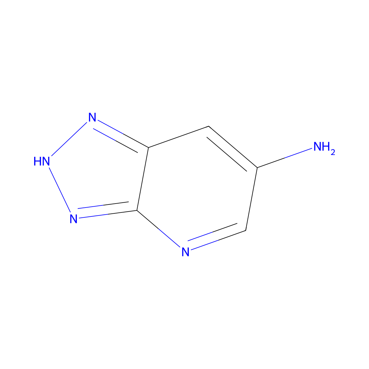 1H-[1,2,3]triazolo[4,5-b]pyridin-6-amine molecular structure, CAS 1216156-24-9