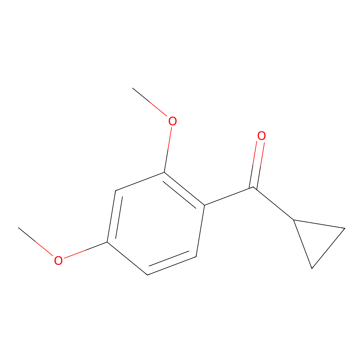 Cyclopropyl(2,4-dimethoxyphenyl)methanone molecular structure, CAS 1216158-84-7