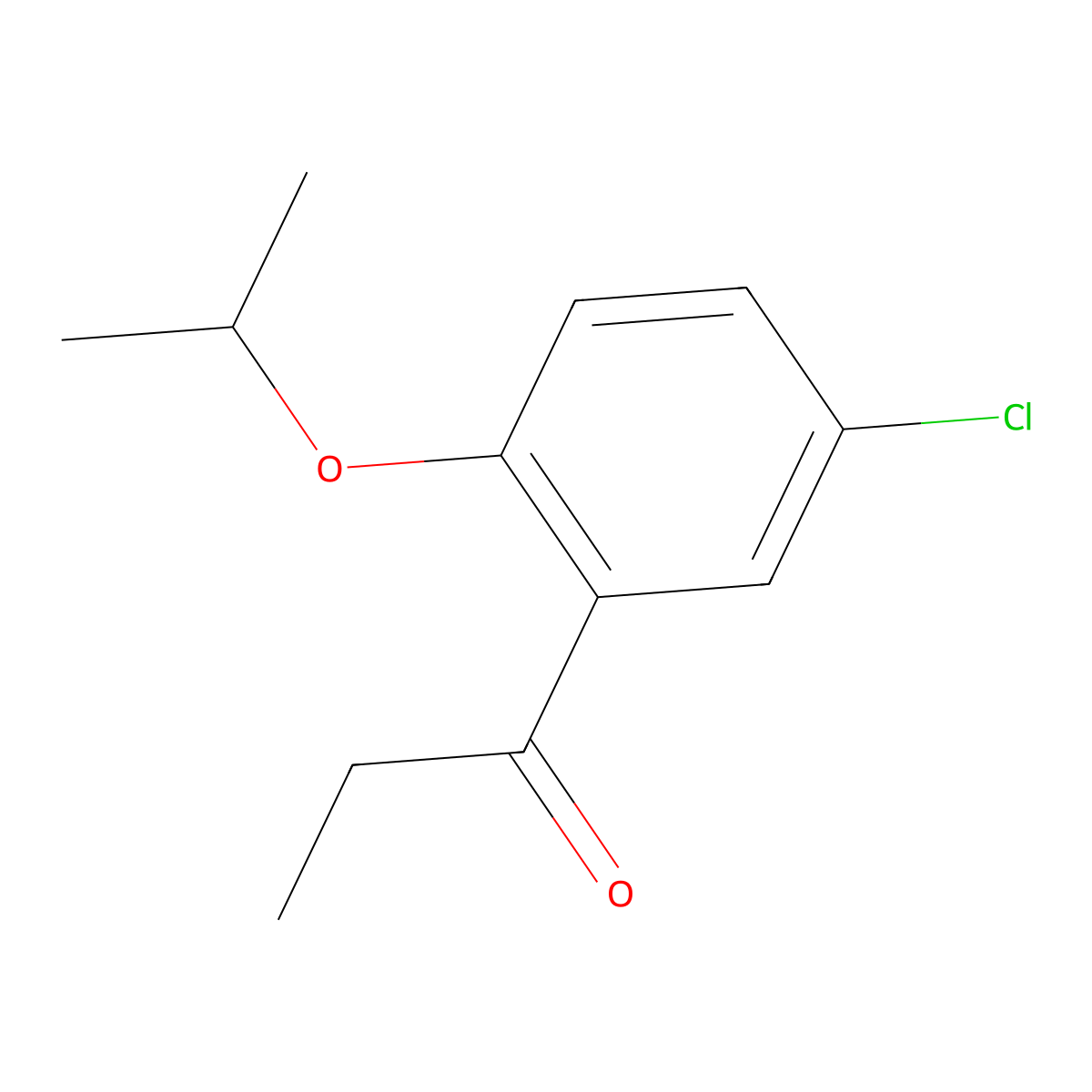 1-[5-Chloro-2-(1-methylethoxy)phenyl]-1-propanone molecular structure, CAS 1216162-48-9