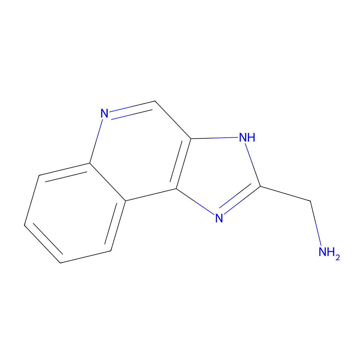 1-{3H-imidazo[4,5-c]quinolin-2-yl}methanamine molecular structure, CAS 1216167-36-0
