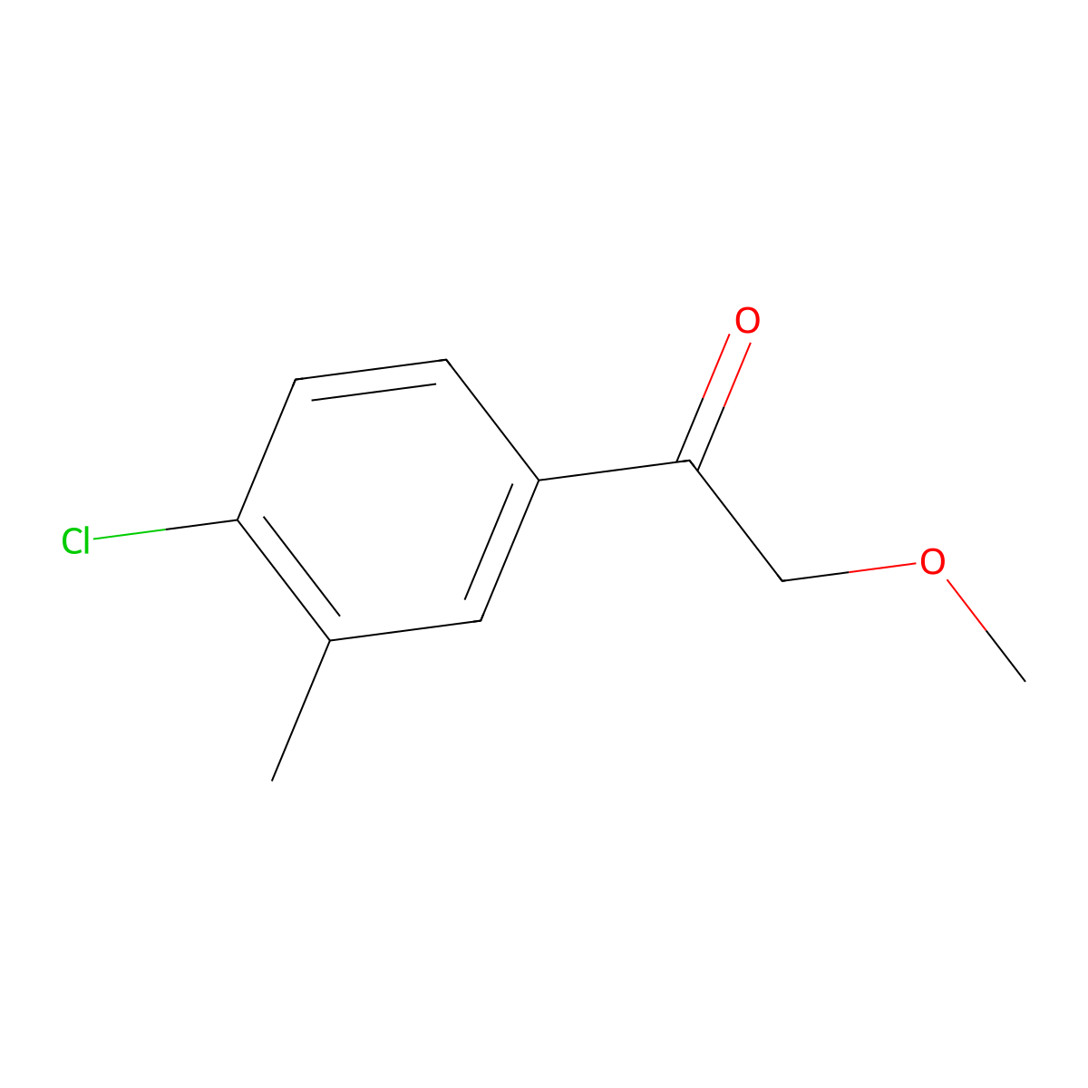1-(4-Chloro-3-methylphenyl)-2-methoxyethanone molecular structure, CAS 1216192-40-3