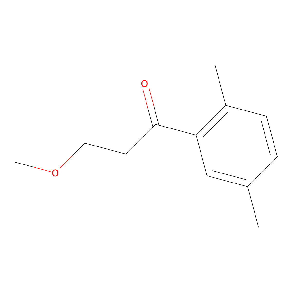 1-(2,5-Dimethylphenyl)-3-methoxypropan-1-one molecular structure, CAS 1216193-96-2