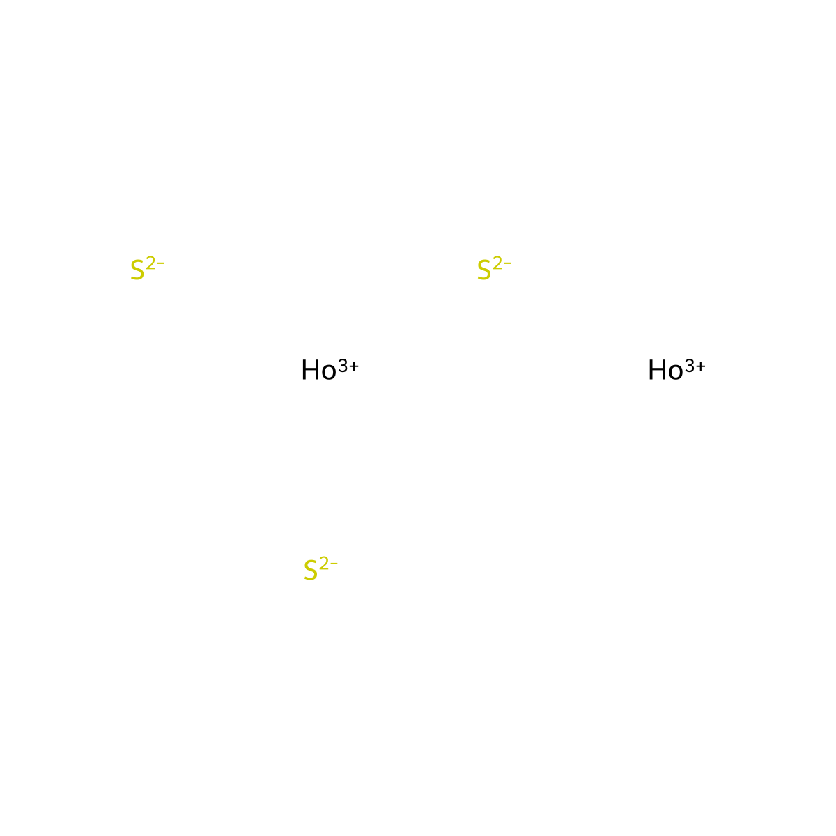 Holmium sulfide (Ho2S3) molecular structure, CAS 12162-59-3