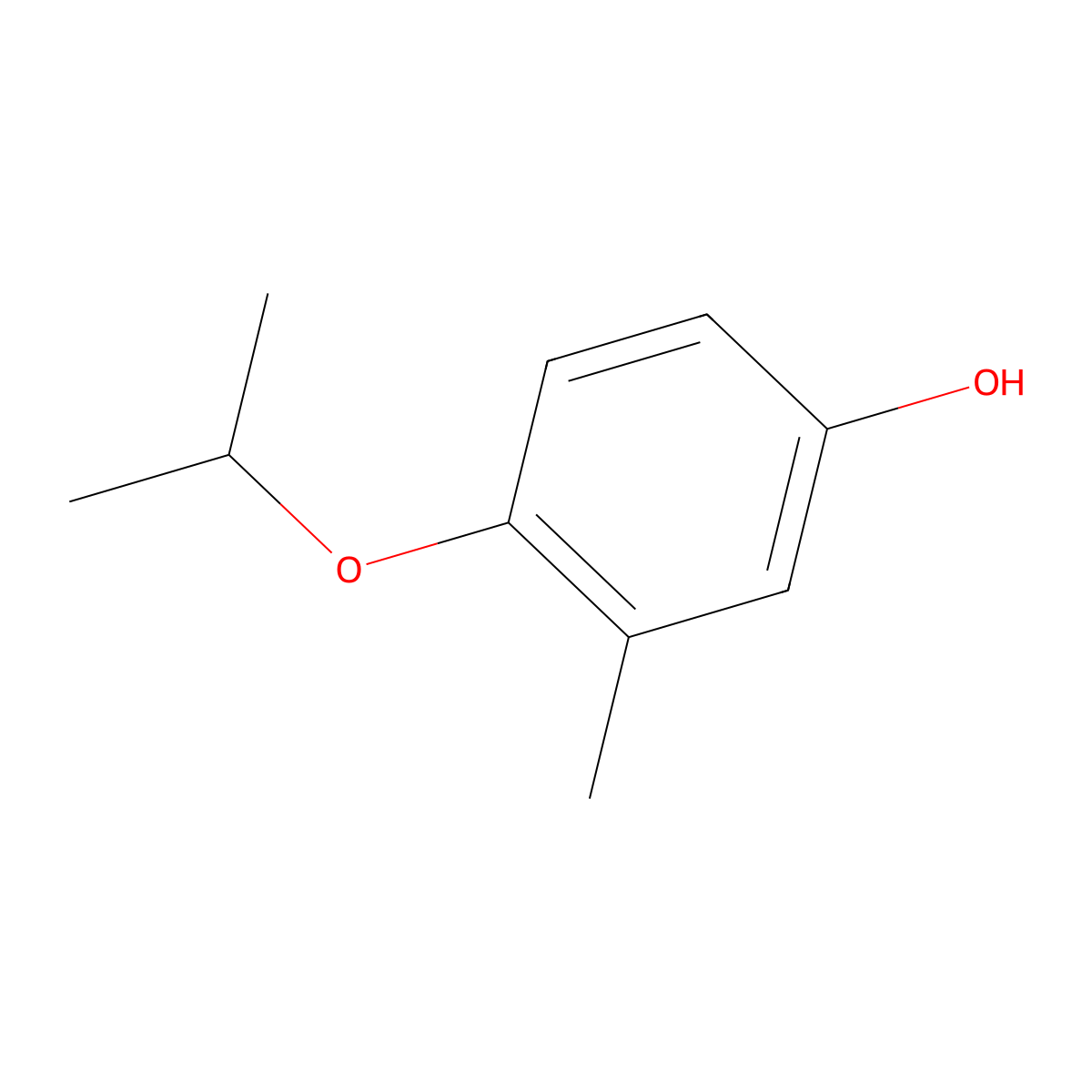 4-Isopropoxy-3-methylphenol molecular structure, CAS 1216201-65-8