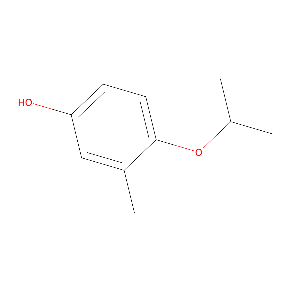 4-Isopropoxy-3-methylphenol molecular structure, CAS 1216201-65-8