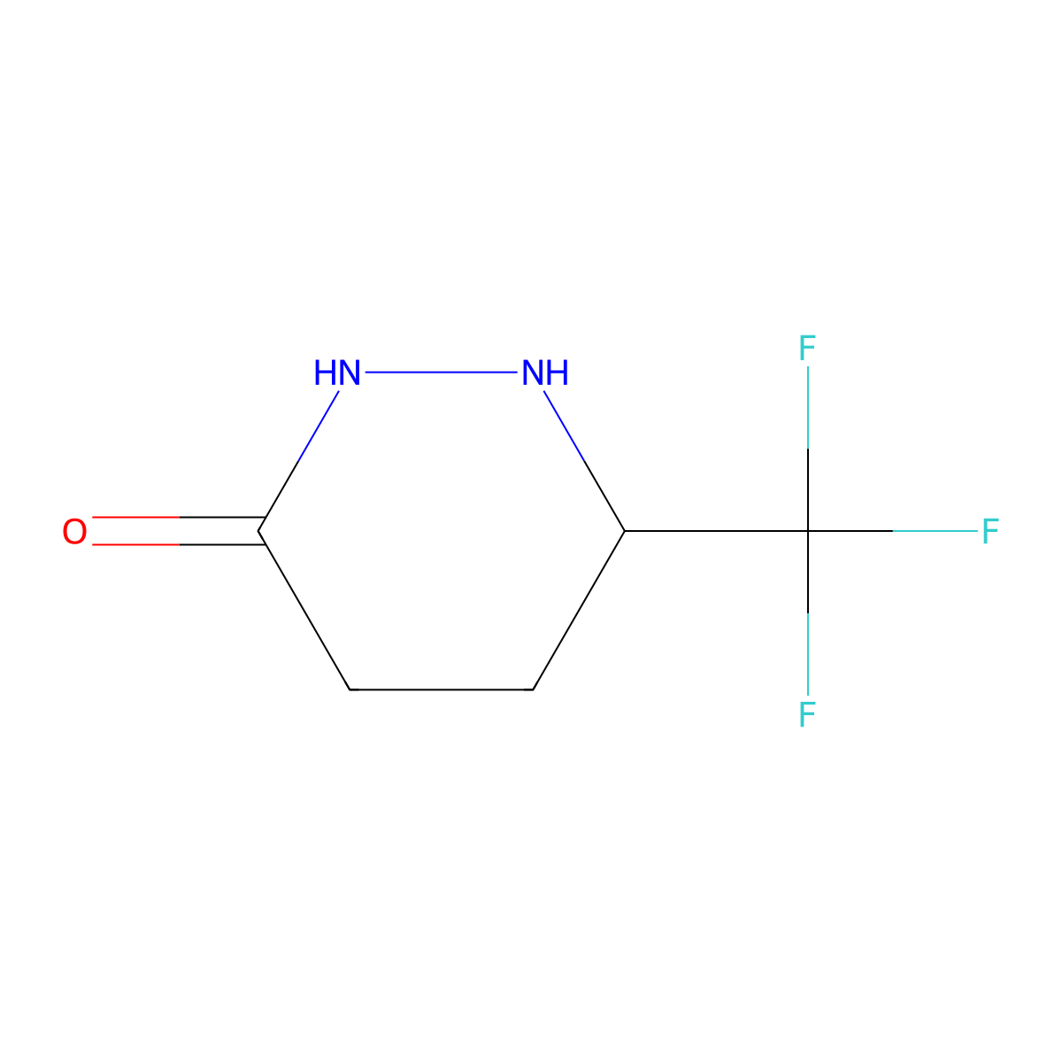6-(Trifluoromethyl)tetrahydropyridazin-3(2H)-one molecular structure, CAS 1216205-41-2