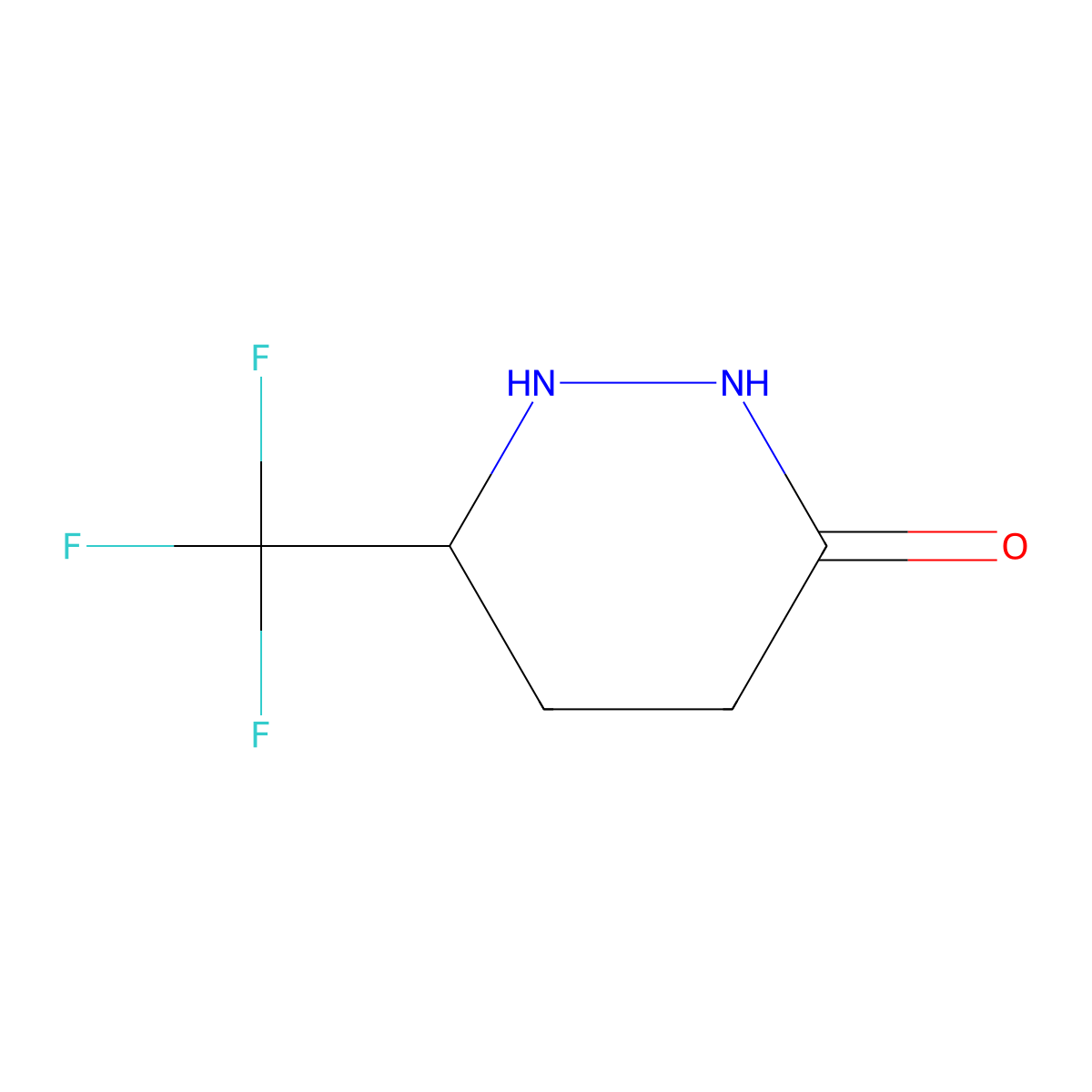 6-(Trifluoromethyl)tetrahydropyridazin-3(2H)-one molecular structure, CAS 1216205-41-2