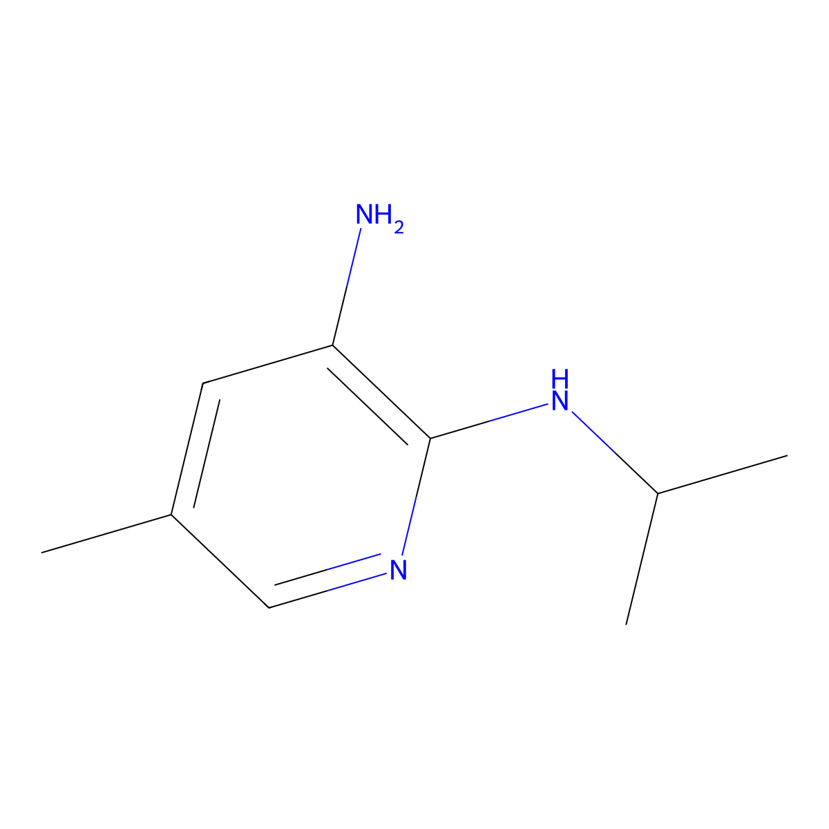 N2-Isopropyl-5-methylpyridine-2,3-diamine molecular structure, CAS 1216221-51-0