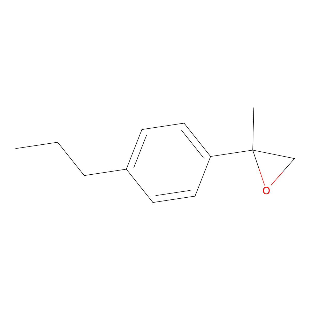 2-Methyl-2-(4-propylphenyl)oxirane molecular structure, CAS 1216226-54-8