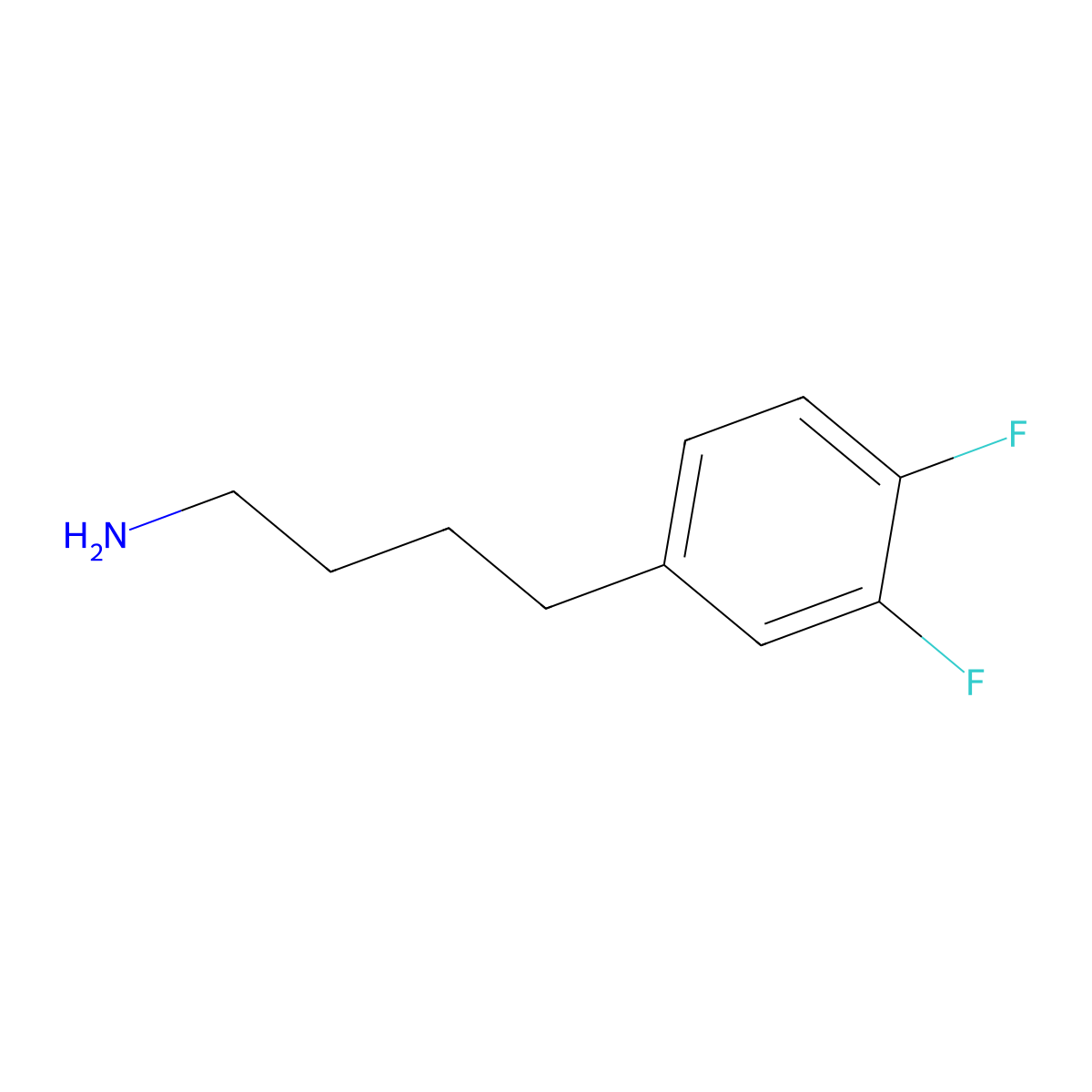 4-(3,4-Difluorophenyl)butan-1-amine molecular structure, CAS 1216231-74-1