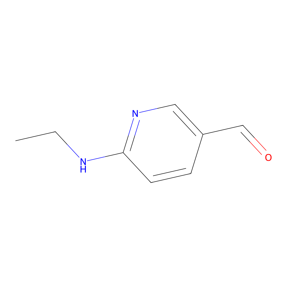 6-(Ethylamino)nicotinaldehyde molecular structure, CAS 1216242-54-4