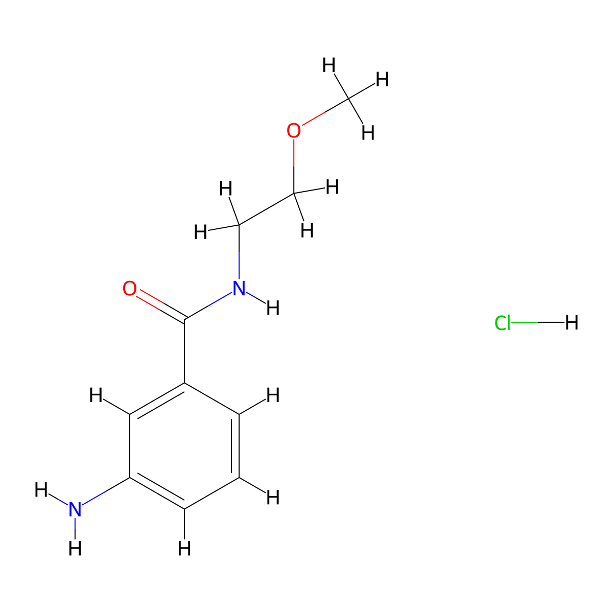3-Amino-N-(2-methoxyethyl)benzamide hydrochloride molecular structure, CAS 1216246-60-4