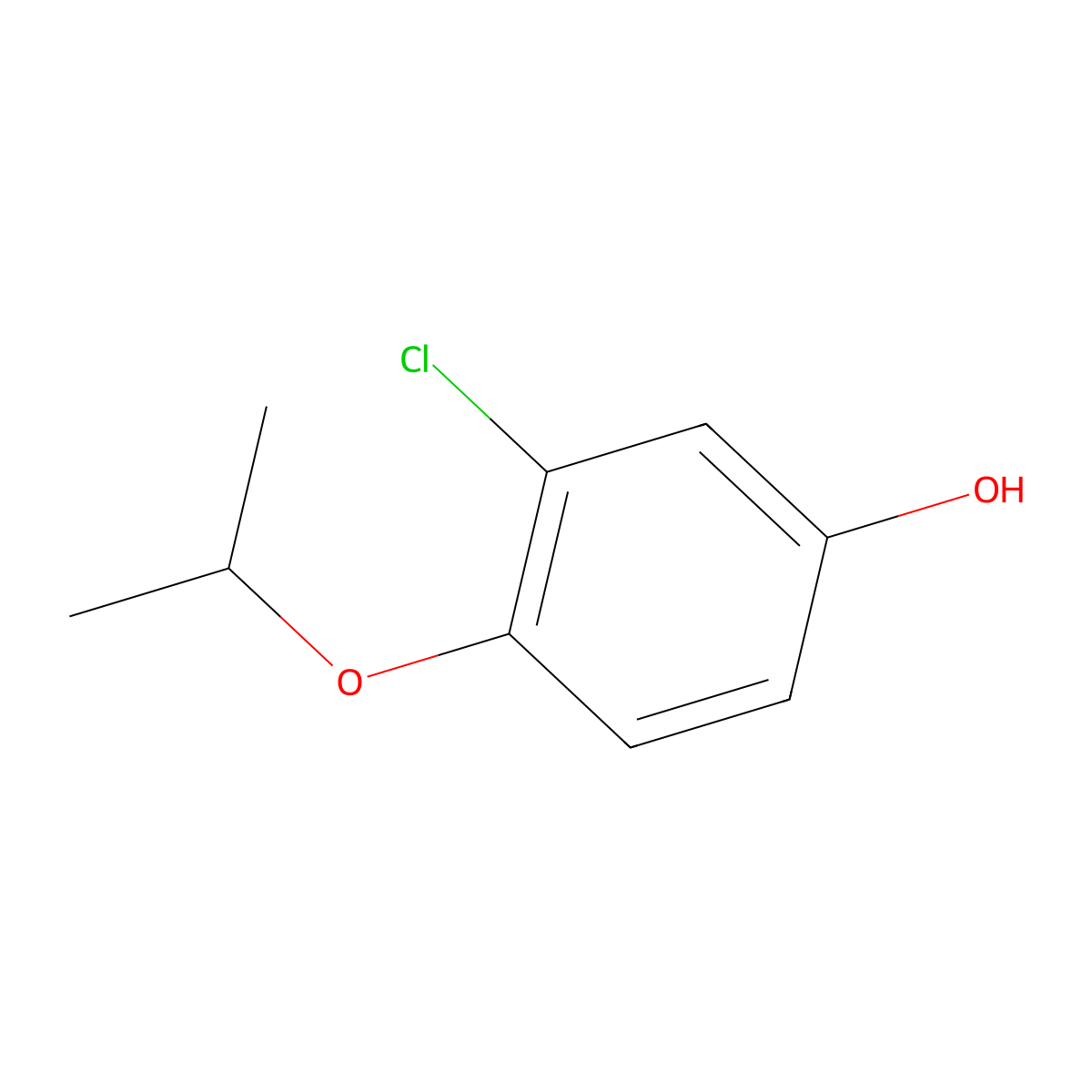 3-Chloro-4-isopropoxyphenol molecular structure, CAS 1216247-91-4