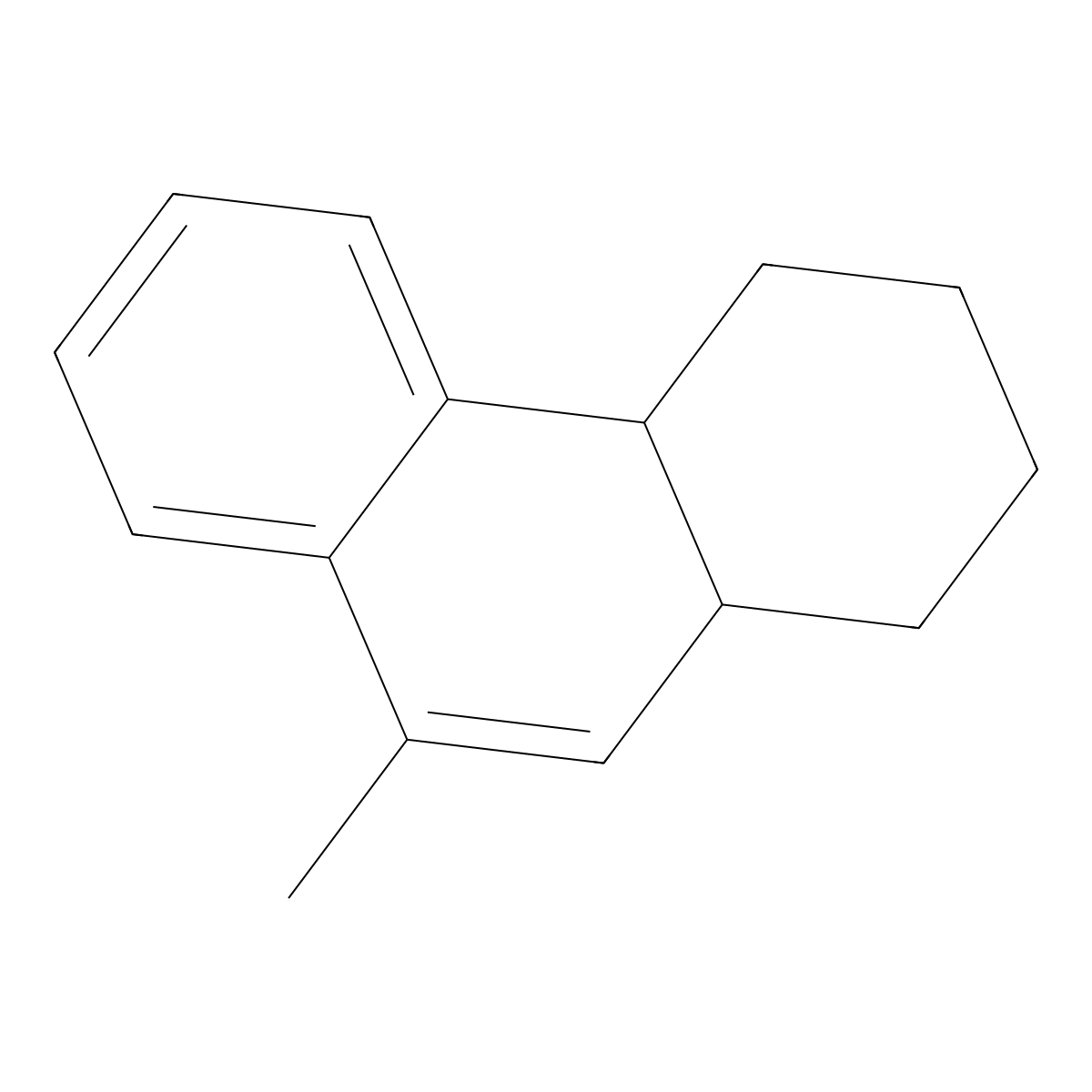 9-Methyl-trans-1,2,3,4,4a,10a-hexahydrophenanthrene molecular structure, CAS 121625-58-9