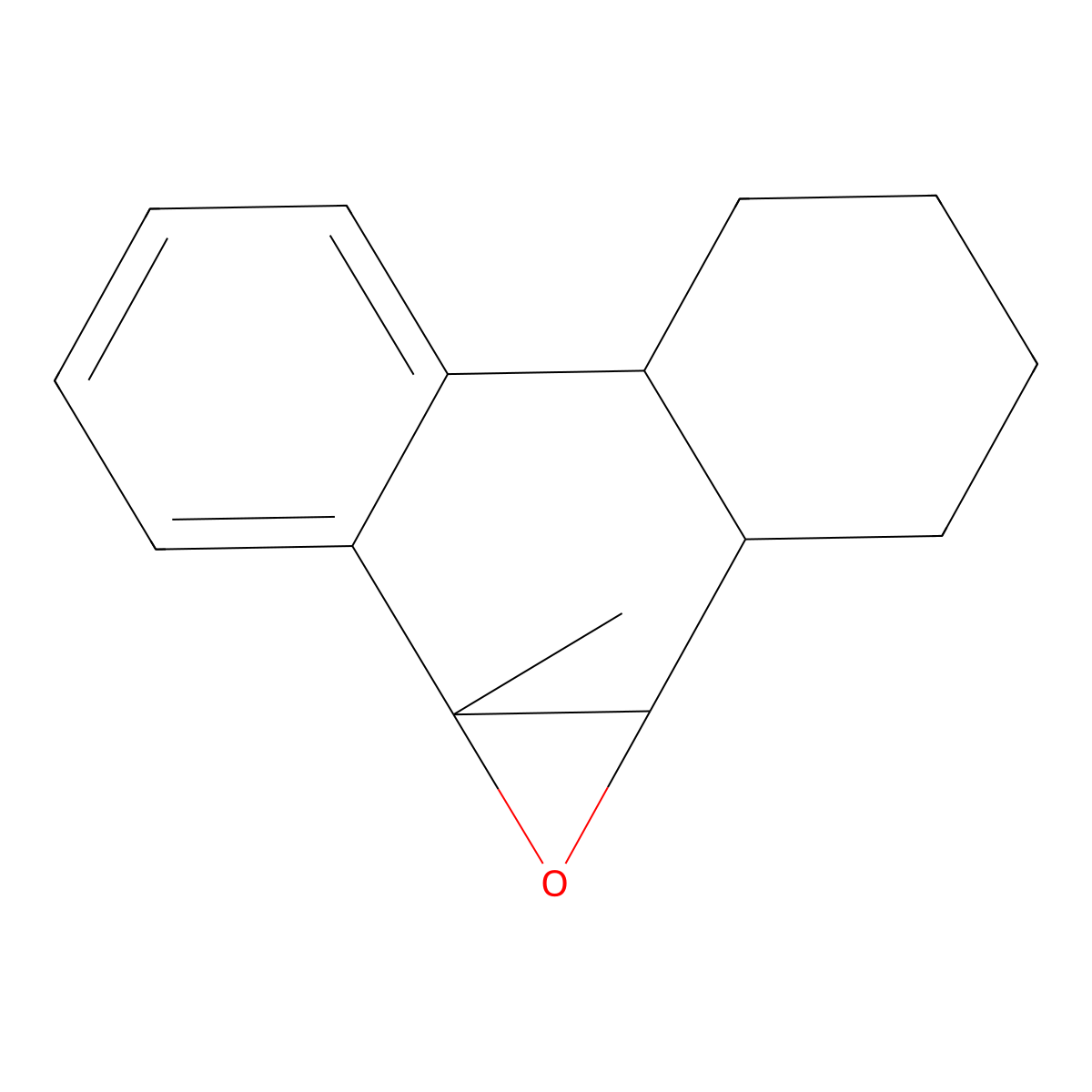 (4abeta,9alpha,10alpha)-9-Methyl-9,10-epoxy-trans-1,2,3,4,4a,9,10,10a-octahydrophenanthrene molecular structure, CAS 121625-60-3
