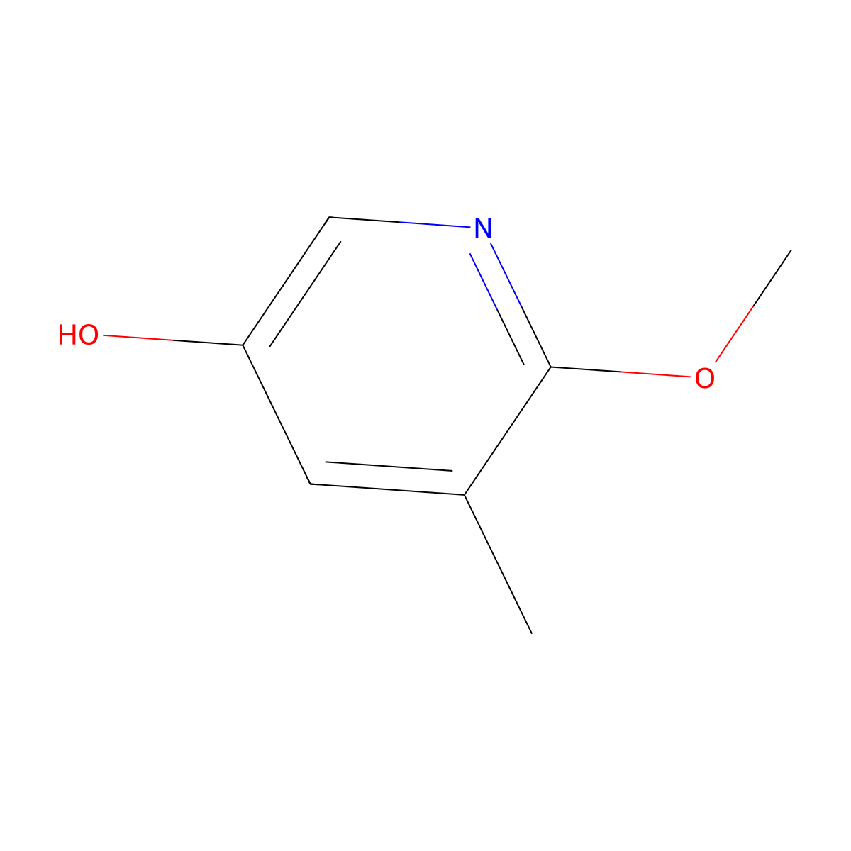 2-Methoxy-3-methyl-pyridin-5-ol molecular structure, CAS 1216253-16-5