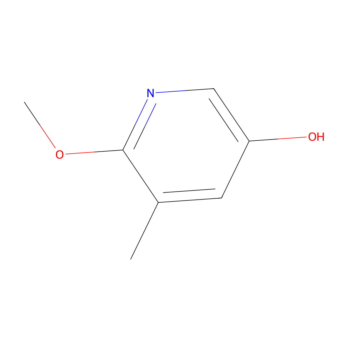 2-Methoxy-3-methyl-pyridin-5-ol molecular structure, CAS 1216253-16-5