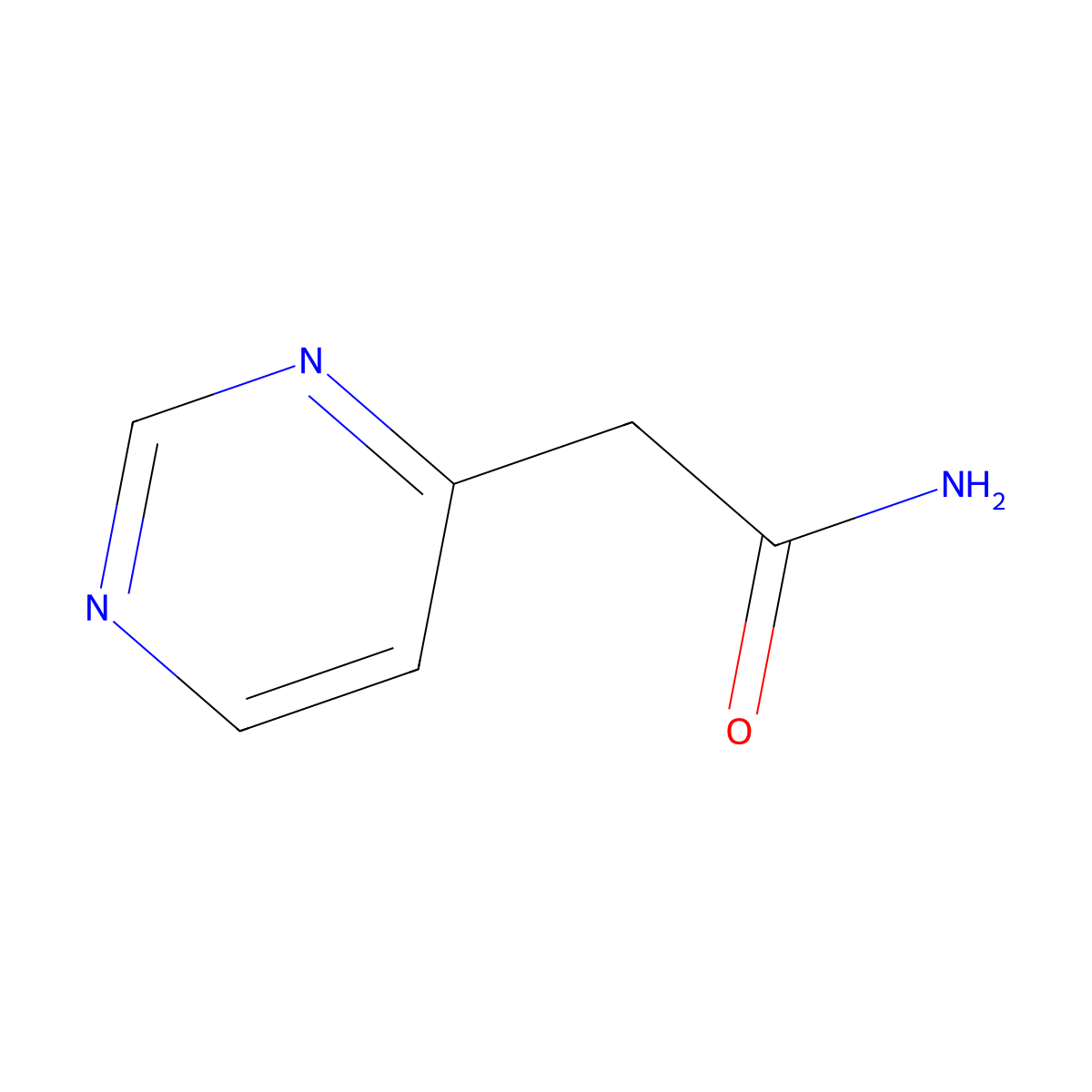 2-(Pyrimidin-4-yl)acetamide molecular structure, CAS 1216257-39-4