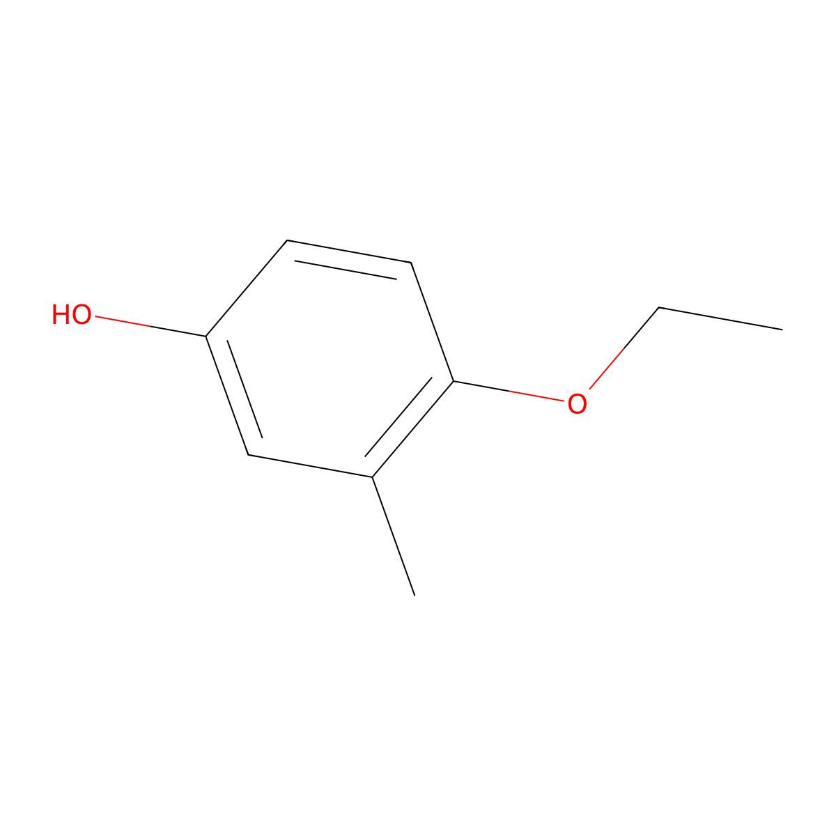 4-Ethoxy-3-methylphenol molecular structure, CAS 1216257-46-3