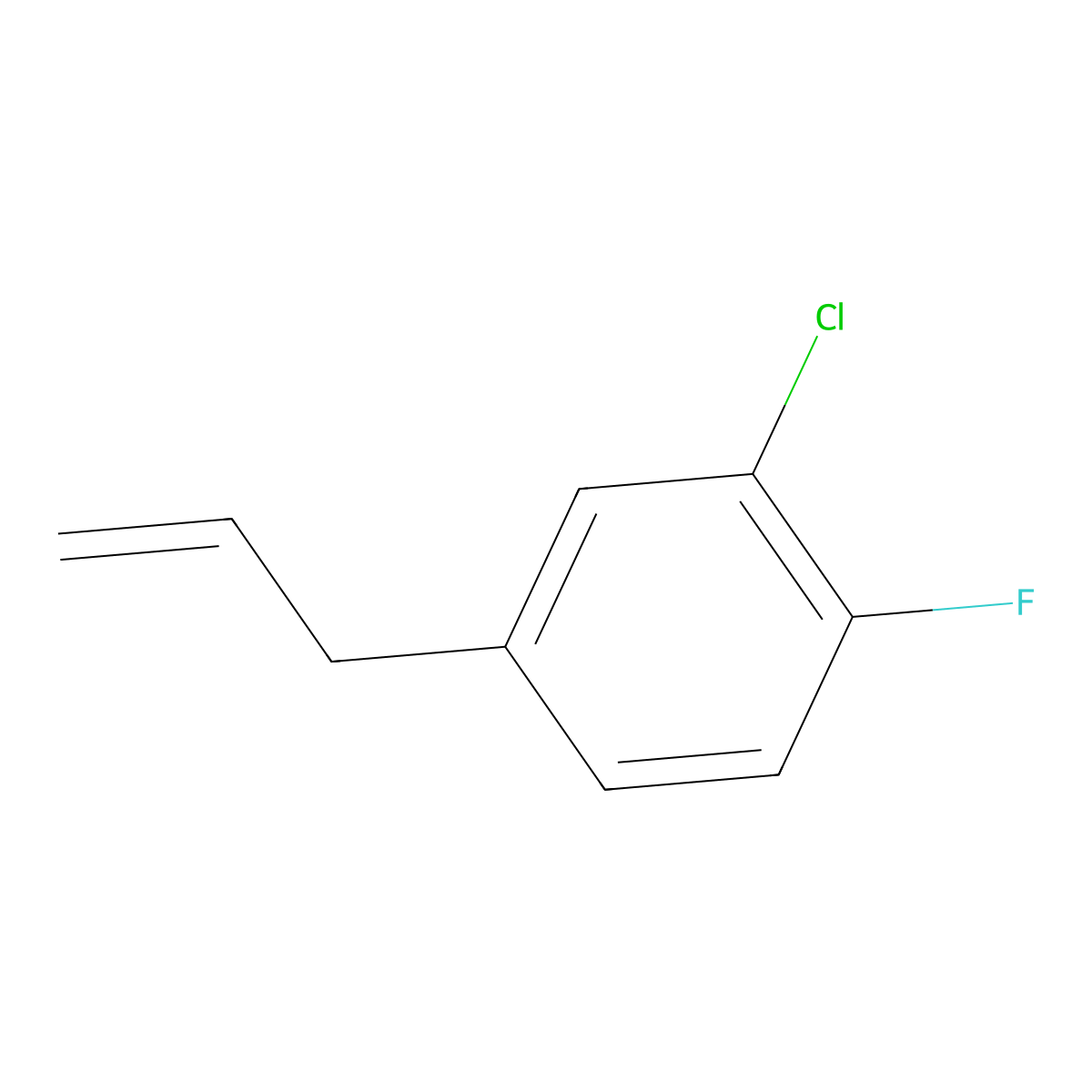 1-Allyl-3-chloro-4-fluorobenzene molecular structure, CAS 121626-73-1