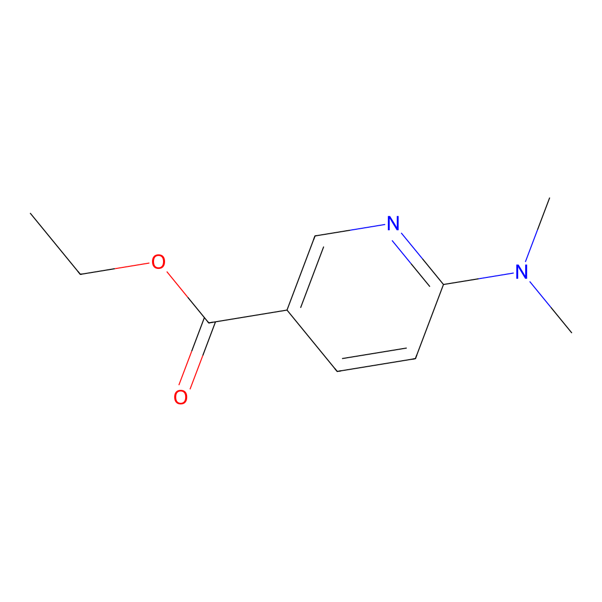 Ethyl 6-(dimethylamino)nicotinate molecular structure, CAS 1216268-65-3