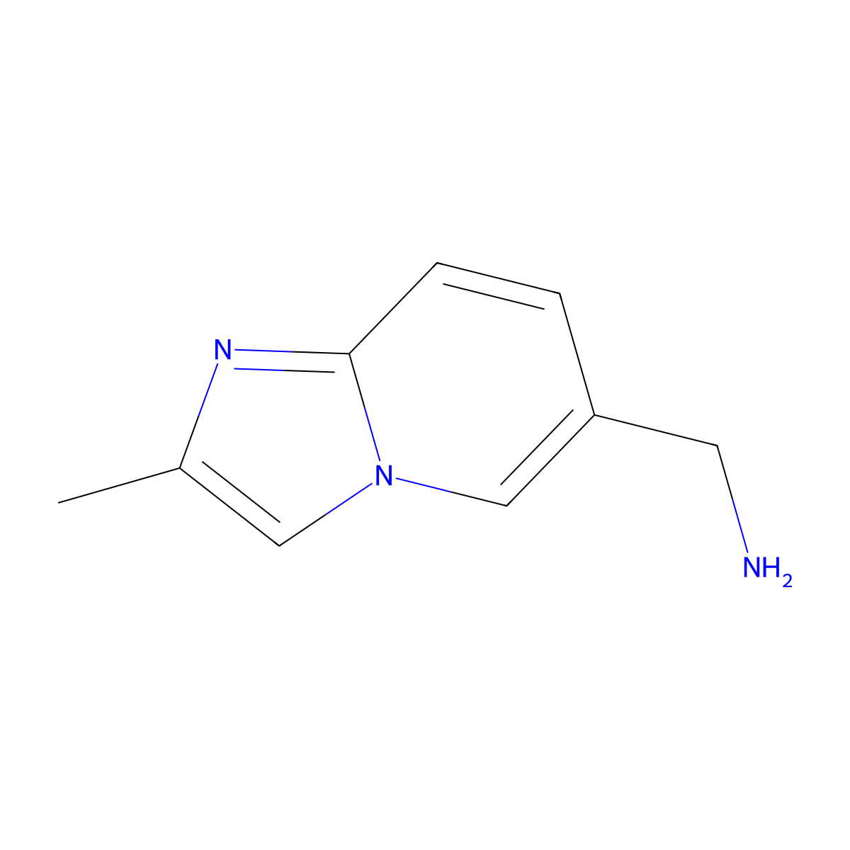 (2-Methylimidazo[1,2-a]pyridin-6-yl)methanamine molecular structure, CAS 1216270-22-2