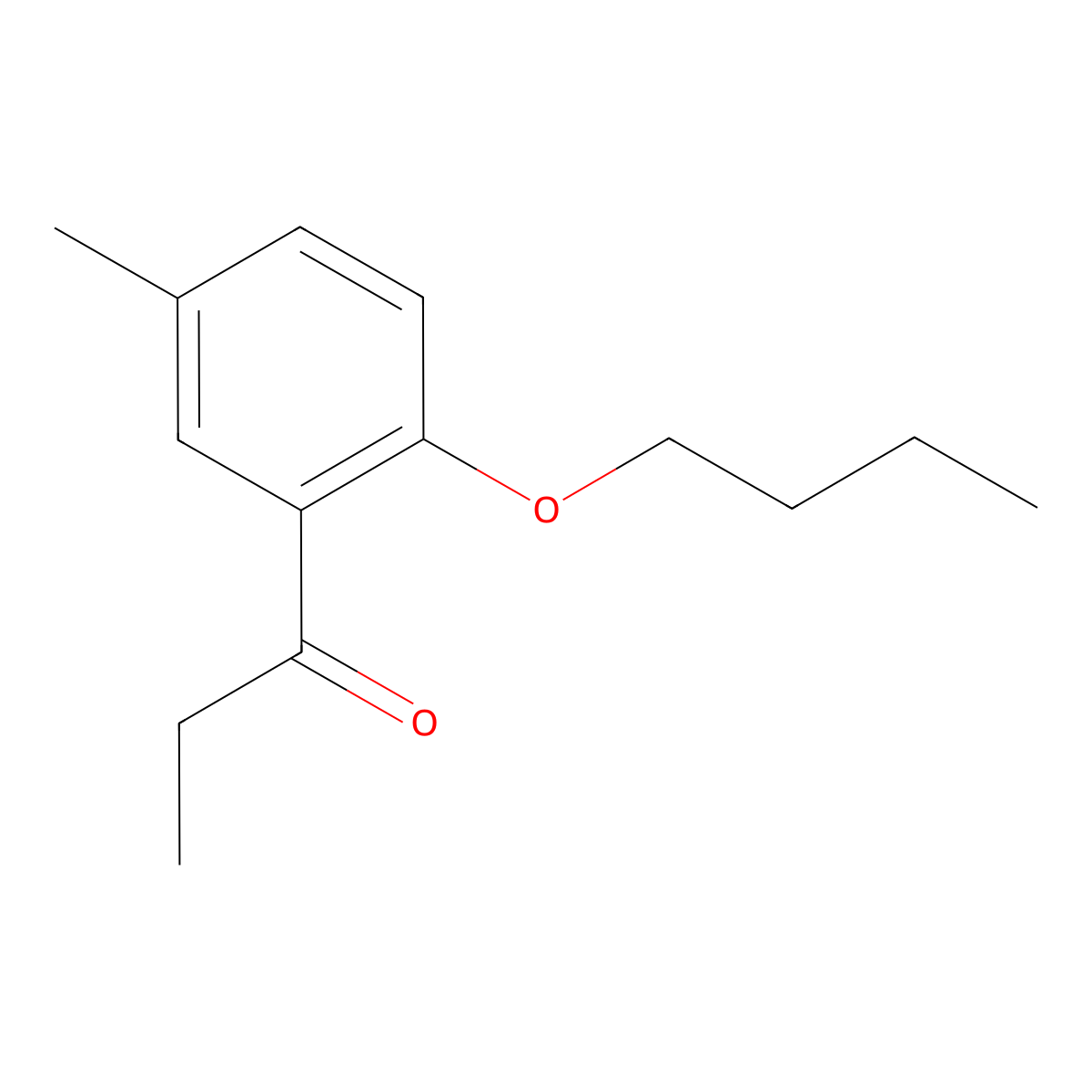 1-(2-Butoxy-5-methylphenyl)propan-1-one molecular structure, CAS 1216270-64-2