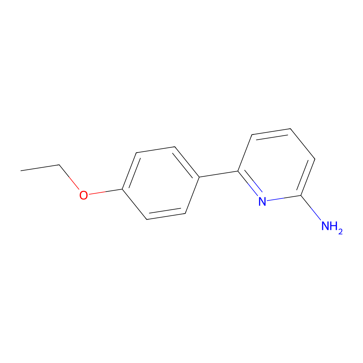 6-(4-Ethoxyphenyl)pyridin-2-amine molecular structure, CAS 1216286-25-7