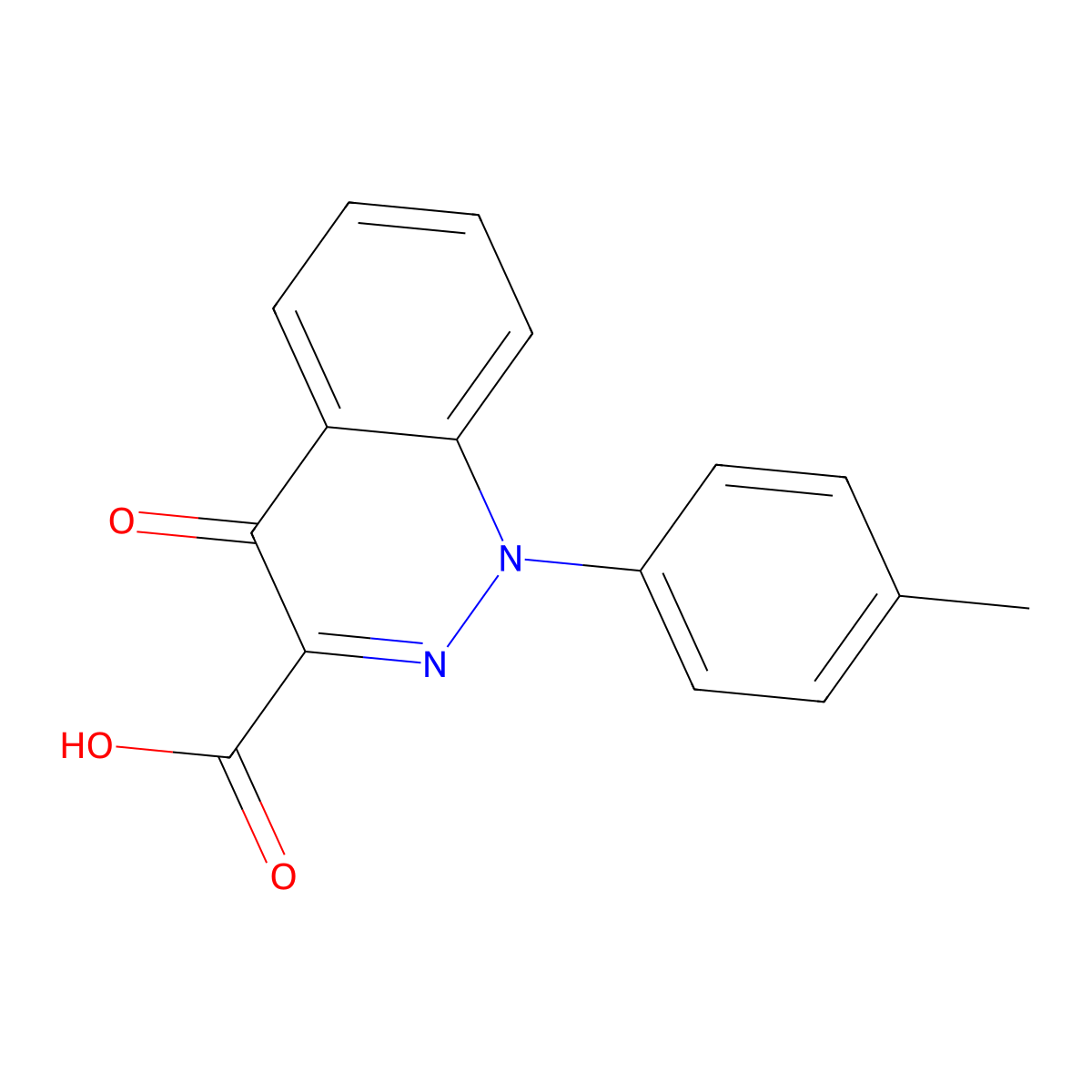 1-(4-Methylphenyl)-4-oxo-1,4-dihydrocinnoline-3-carboxylic acid molecular structure, CAS 1216290-59-3