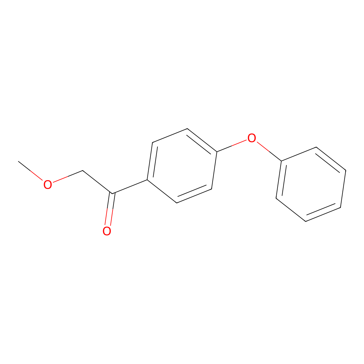 2-Methoxy-1-(4-phenoxyphenyl)ethanone molecular structure, CAS 1216293-74-1