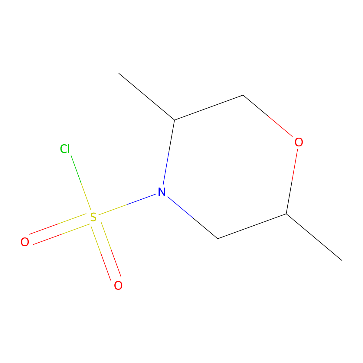 2,5-Dimethylmorpholine-4-sulfonyl chloride molecular structure, CAS 1216297-22-1