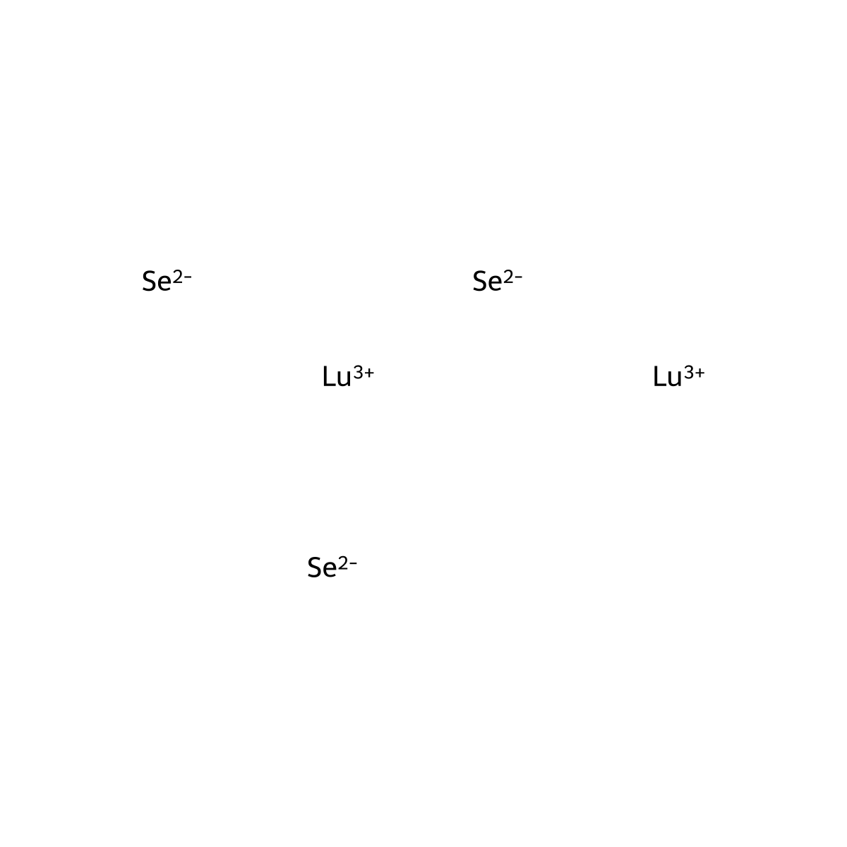 Lutetium selenide (Lu2Se3) molecular structure, CAS 12163-21-2
