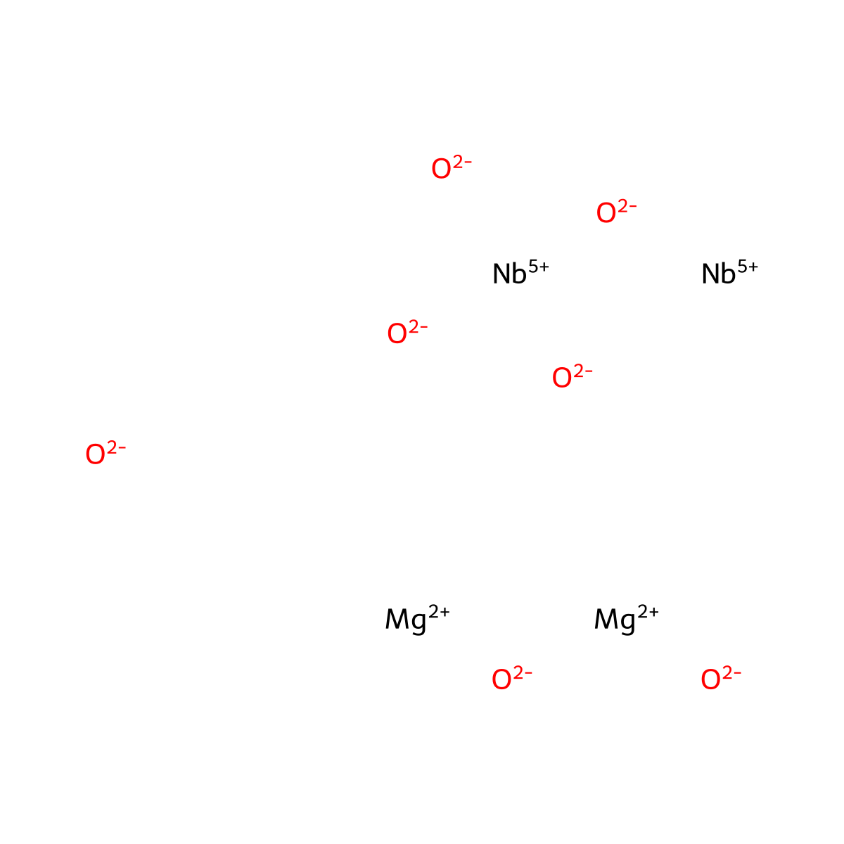 Magnesium niobium oxide (MgNb2O6) molecular structure, CAS 12163-26-7