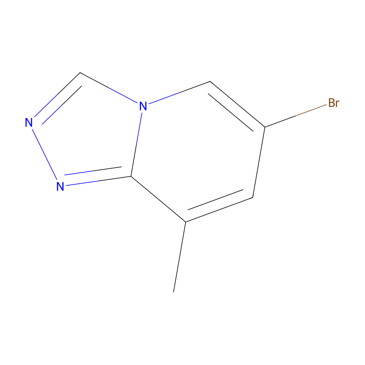 6-Bromo-8-methyl-[1,2,4]triazolo[4,3-A]pyridine molecular structure, CAS 1216301-85-7