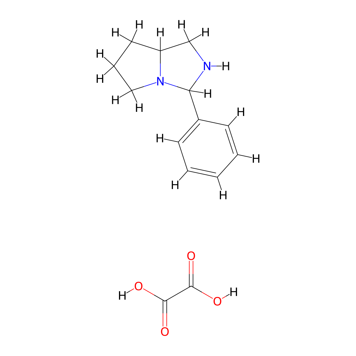 3-Phenyl-hexahydro-1H-pyrrolo[1,2-C]imidazole; oxalic acid molecular structure, CAS 1216315-17-1