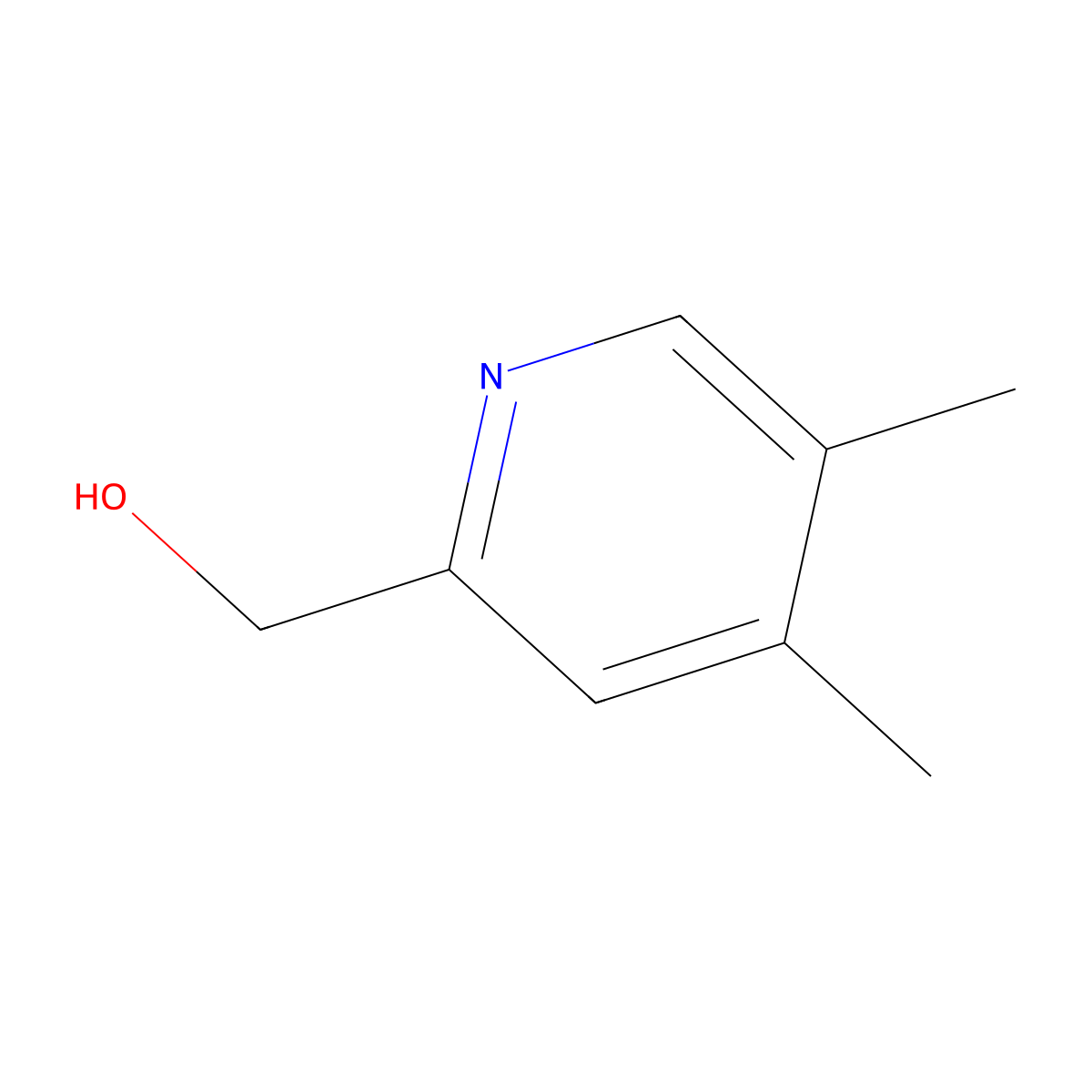 (4,5-Dimethylpyridin-2-yl)methanol molecular structure, CAS 121638-24-2