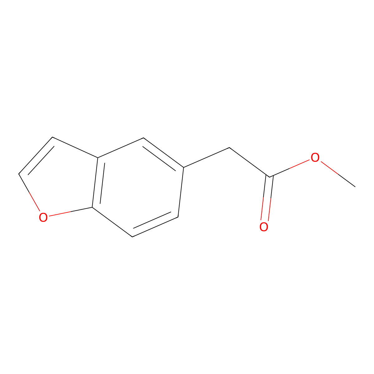 Methyl 2-(benzofuran-5-YL)acetate molecular structure, CAS 121638-36-6