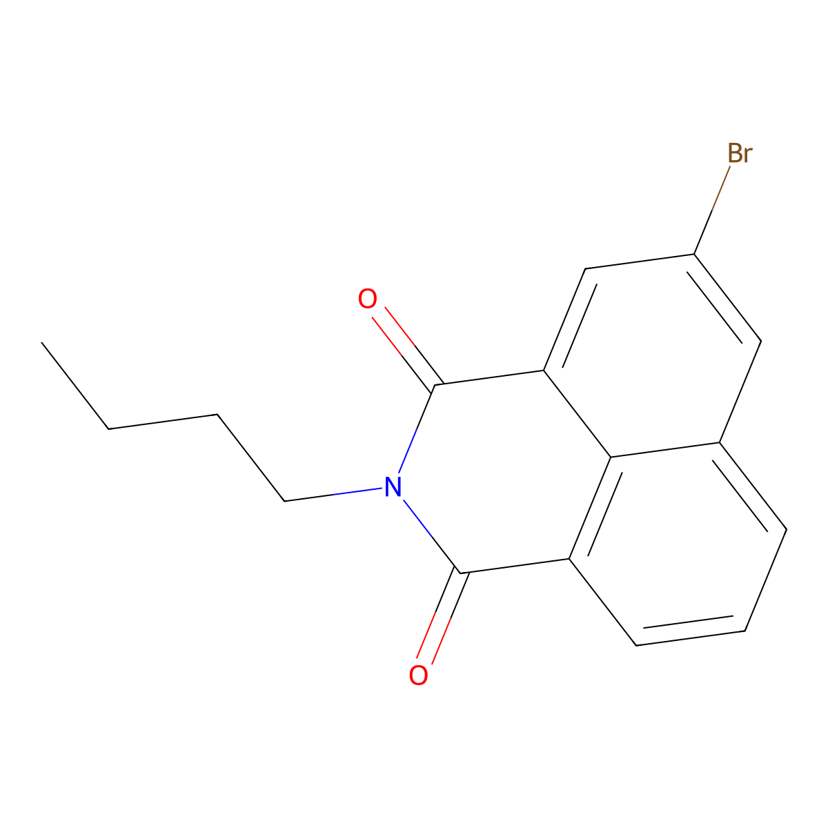 5-bromo-2-butyl-1H-benzo[de]isoquinoline-1,3(2H)-dione molecular structure, CAS 121638-50-4