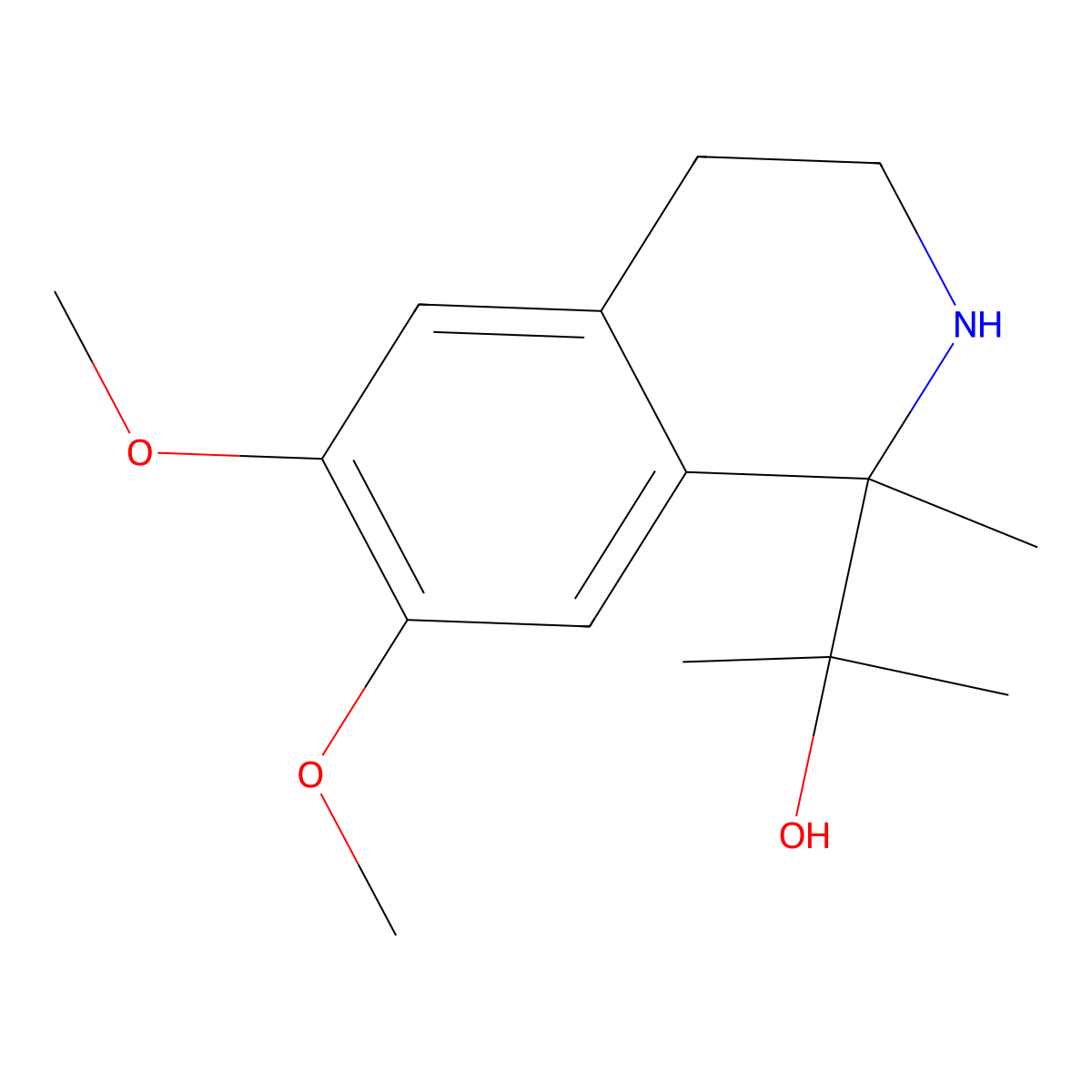 2-(6,7-Dimethoxy-1-methyl-1,2,3,4-tetrahydroisoquinolin-1-yl)propan-2-ol molecular structure, CAS 1216392-84-5