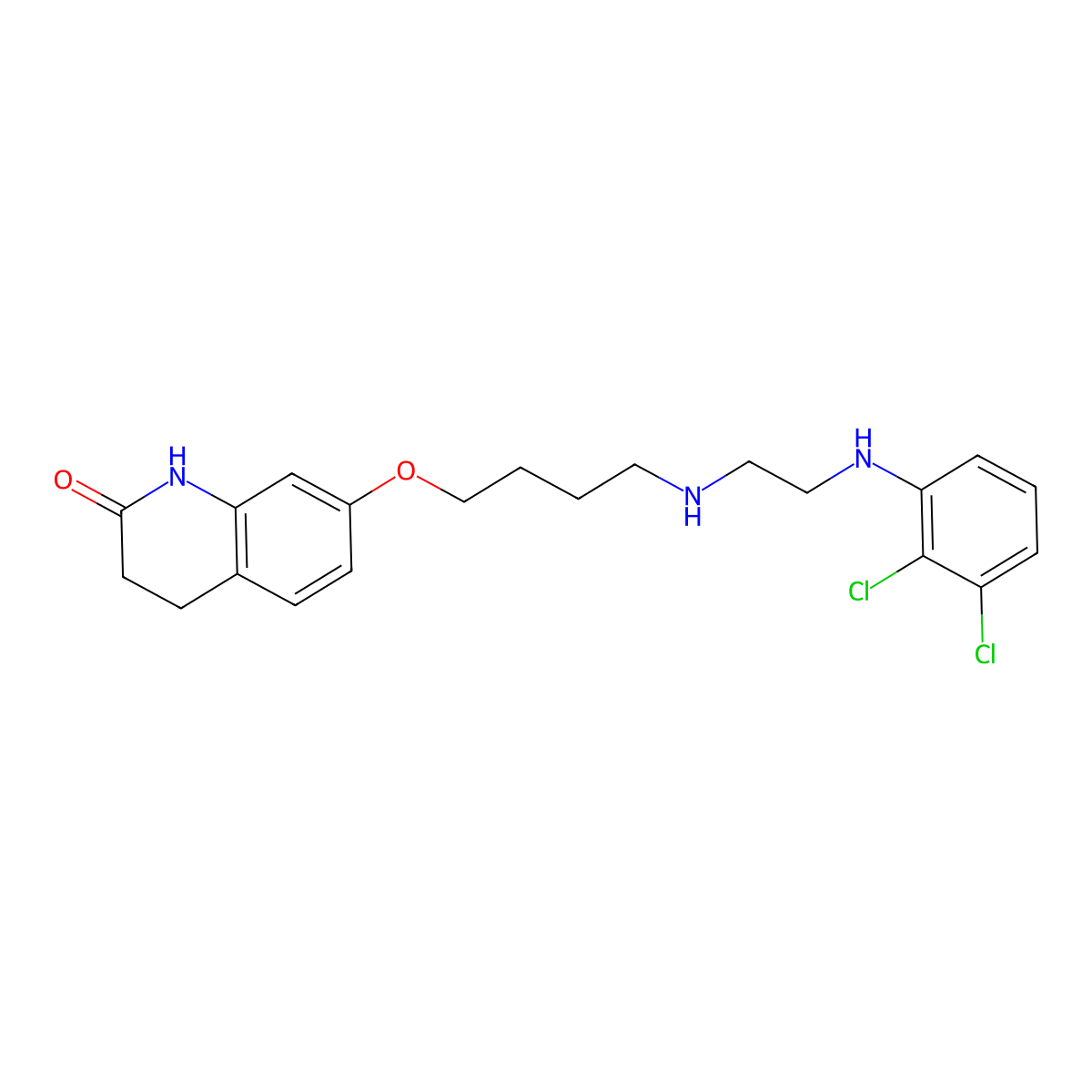 Desethylene Aripiprazole molecular structure, CAS 1216394-63-6