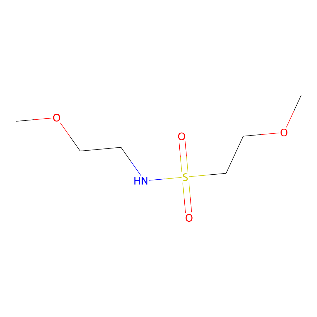 2-methoxy-N-(2-methoxyethyl)ethane-1-sulfonamide molecular structure, CAS 1216404-85-1
