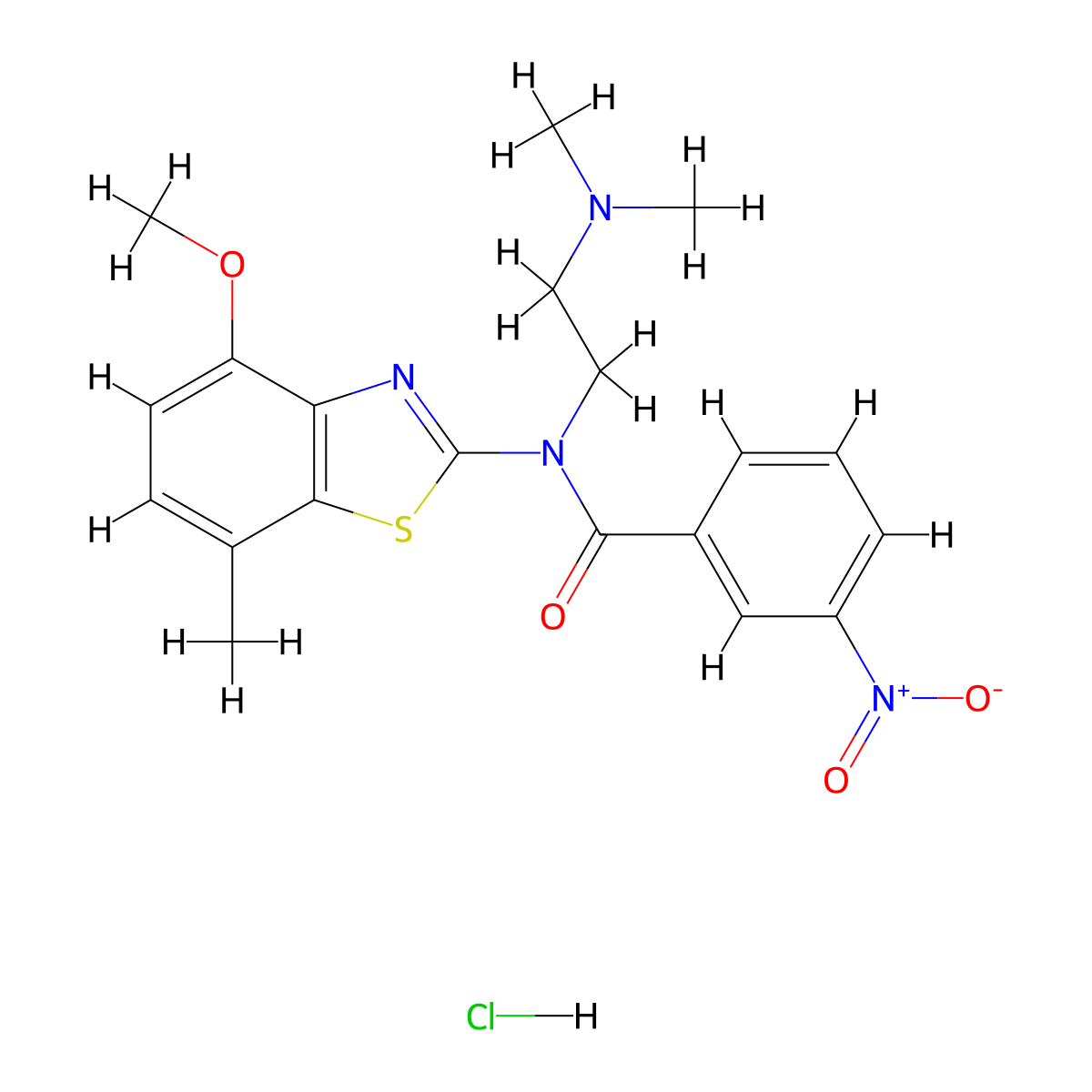 N-(2-(dimethylamino)ethyl)-N-(4-methoxy-7-methylbenzo[d]thiazol-2-yl)-3-nitrobenzamide hydrochloride molecular structure, CAS 1216421-20-3