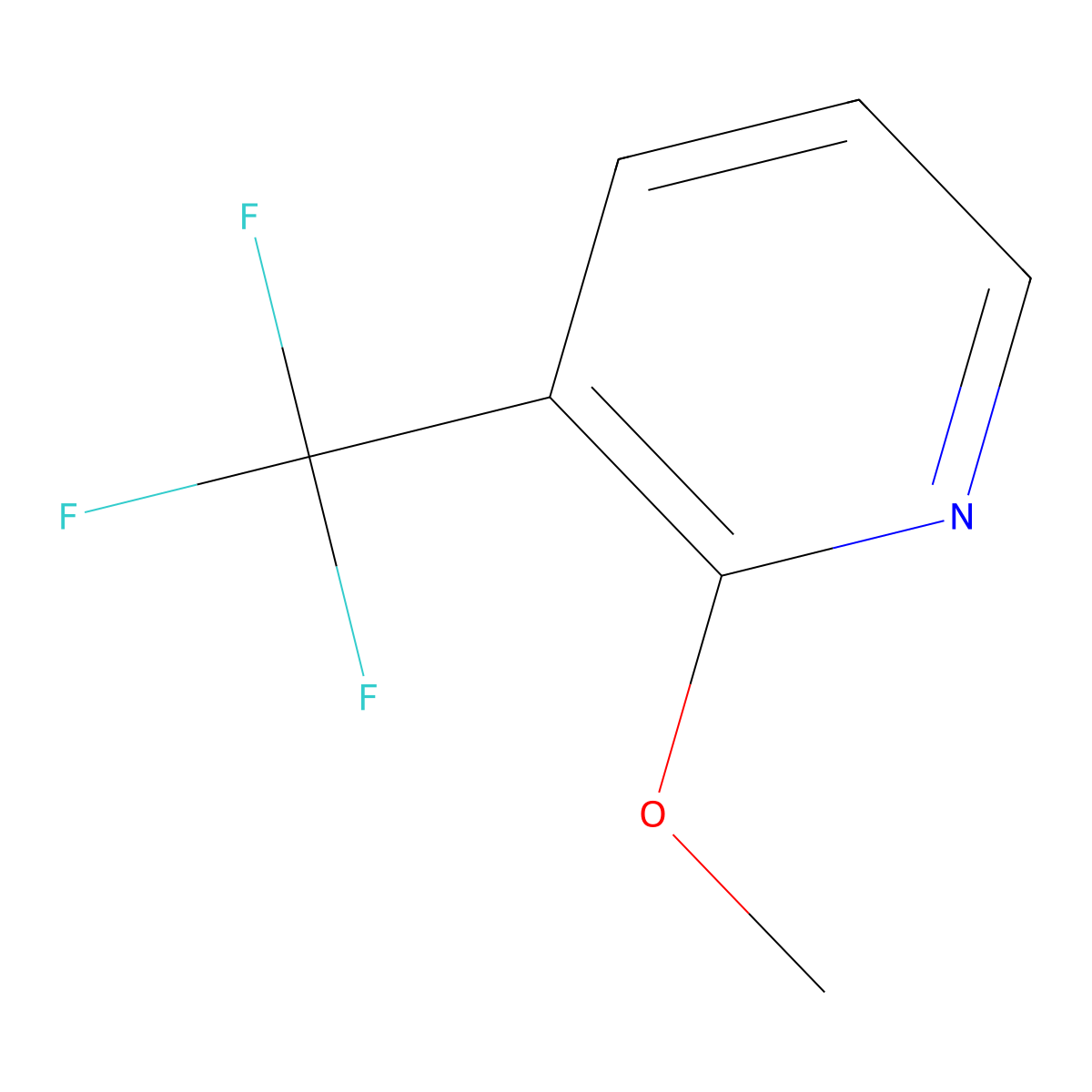 2-Methoxy-3-(trifluoromethyl)pyridine molecular structure, CAS 121643-44-5