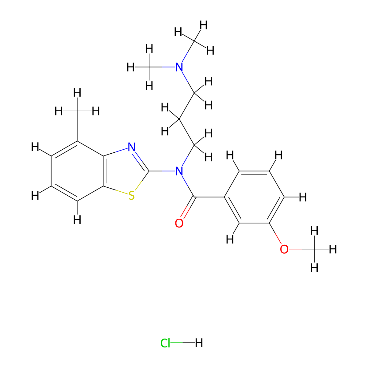 N-[3-(Dimethylamino)propyl]-3-methoxy-N-(4-methyl-1,3-benzothiazol-2-YL)benzamide hydrochloride molecular structure, CAS 1216474-25-7