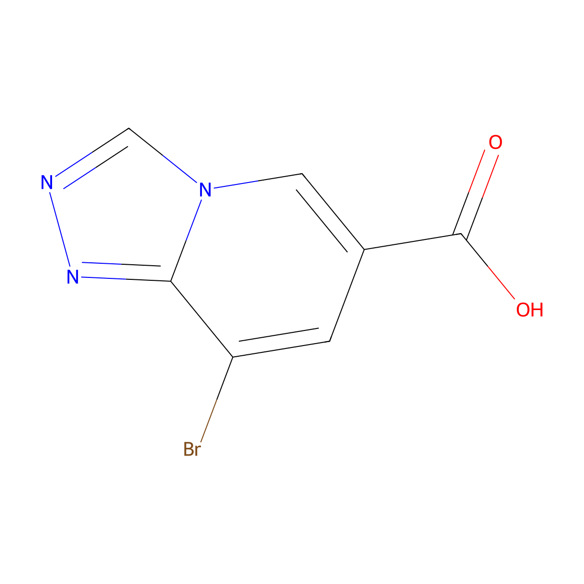 8-Bromo-[1,2,4]triazolo[4,3-a]pyridine-6-carboxylic acid molecular structure, CAS 1216475-30-7
