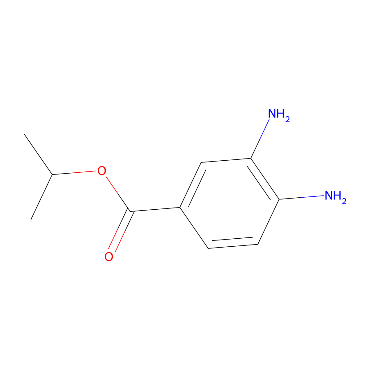 Isopropyl 3,4-diaminobenzoate molecular structure, CAS 121649-61-4