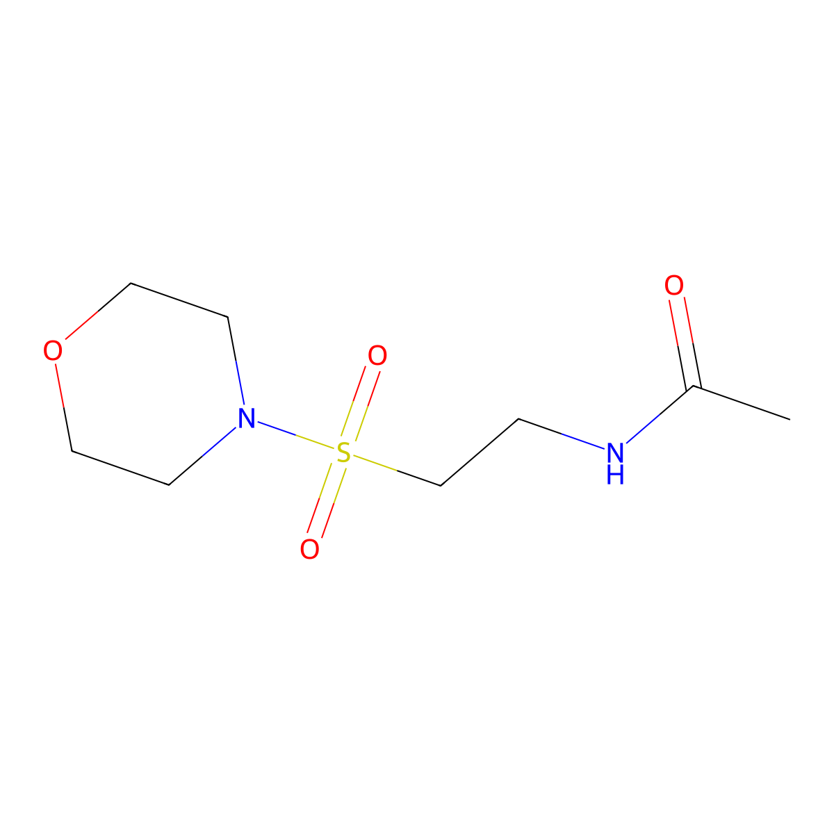 N-[2-(morpholine-4-sulfonyl)ethyl]acetamide molecular structure, CAS 1216498-81-5