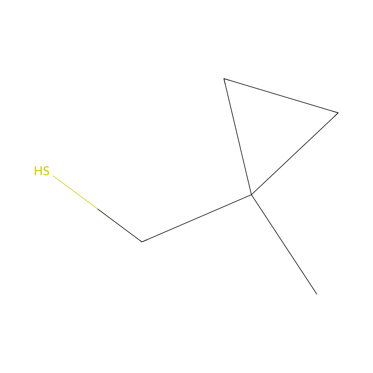 (1-Methylcyclopropyl)methanethiol molecular structure, CAS 1216522-08-5