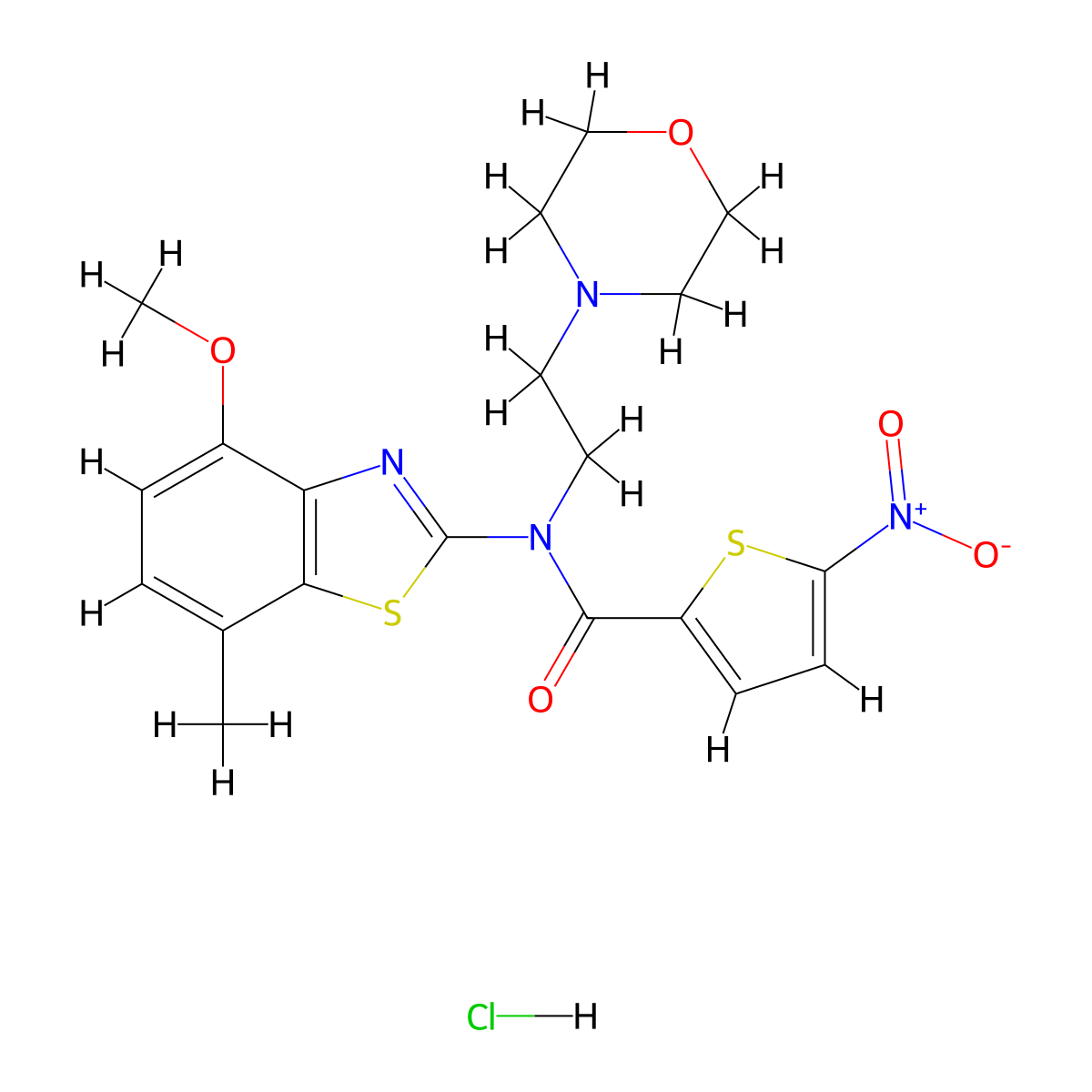 N-(4-methoxy-7-methylbenzo[d]thiazol-2-yl)-N-(2-morpholinoethyl)-5-nitrothiophene-2-carboxamide hydrochloride molecular structure, CAS 1216579-56-4